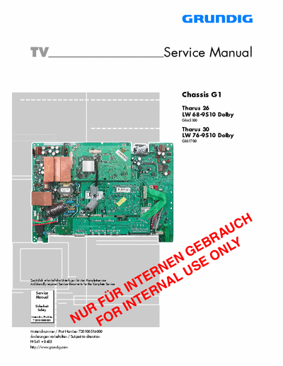 GRUNDIG 26/30LW76-9510 Ch.G1